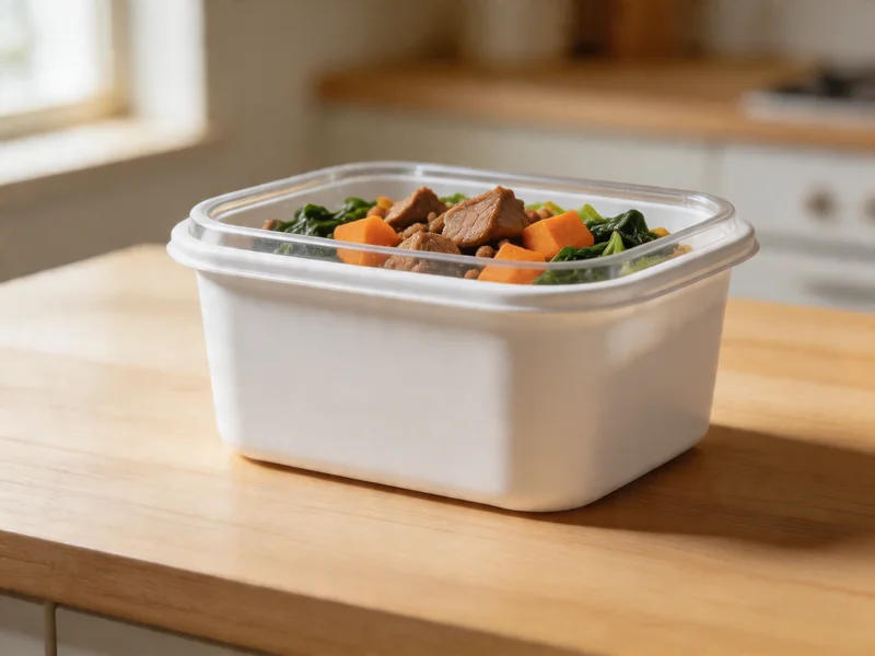 Farmer's Dog meal pack on a kitchen counter