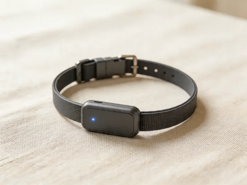 Fi Series 3 GPS collar on a light surface