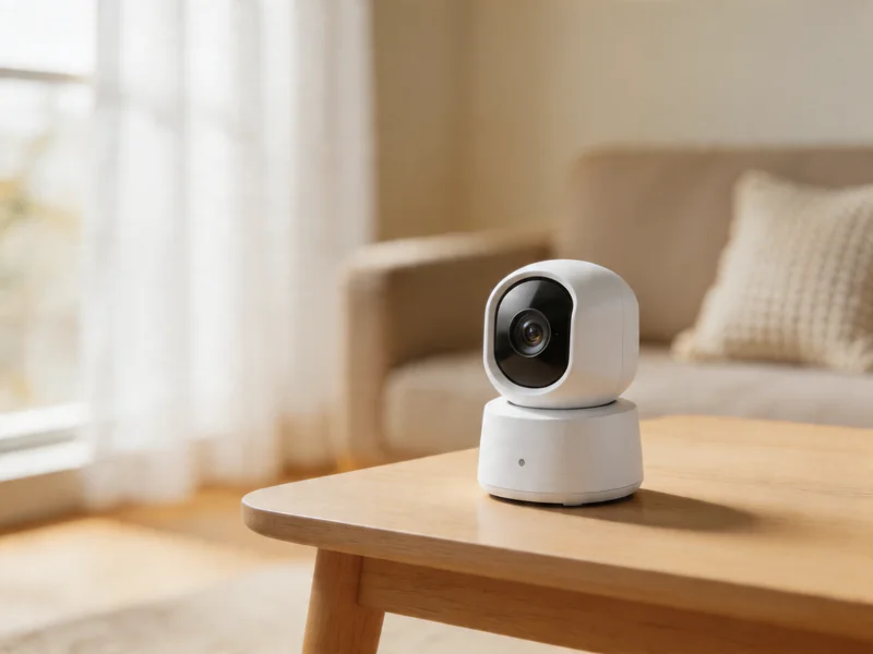 Furbo dog camera on a side table